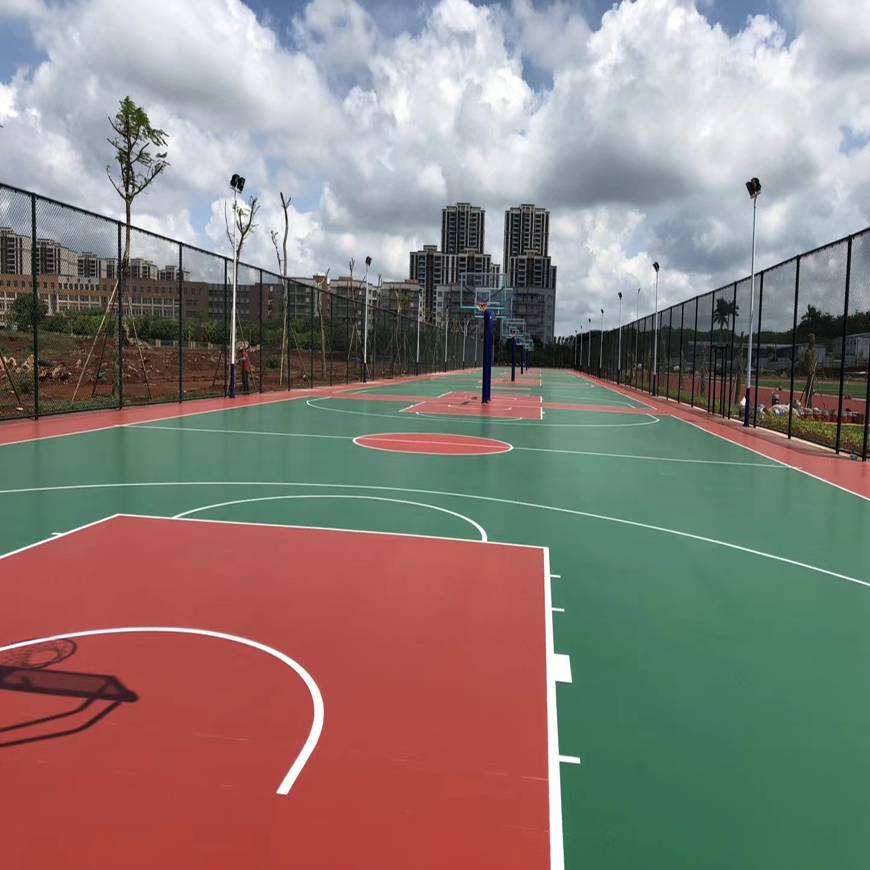 硅PU籃球場